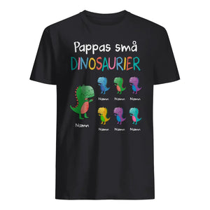 Pappas små dinosaurier - Personlig T-shirt till Pappa