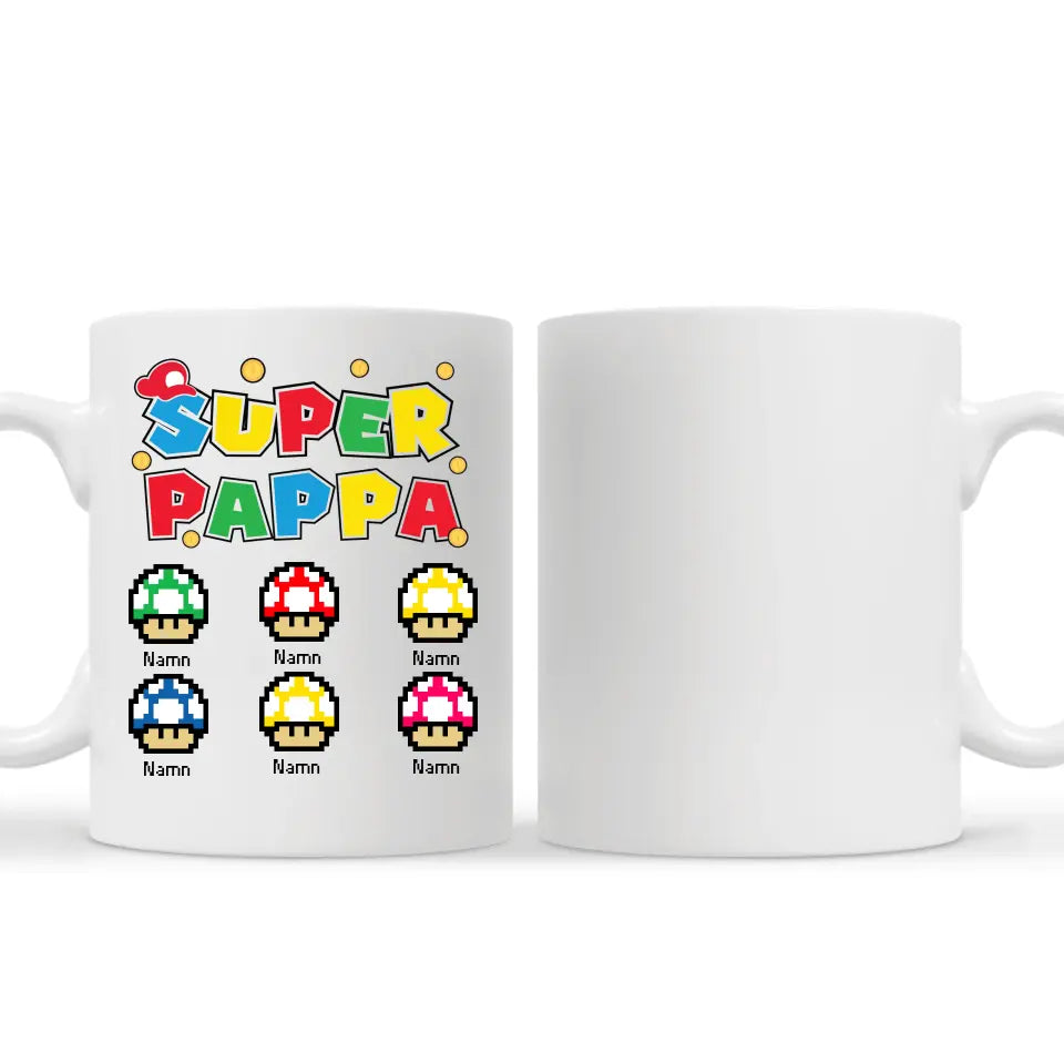Super pappa - Personlig mugg till Pappa