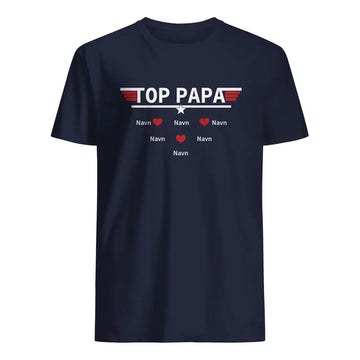 Personlig T-shirt til far | Brugerdefineret gave til far | Top Dad