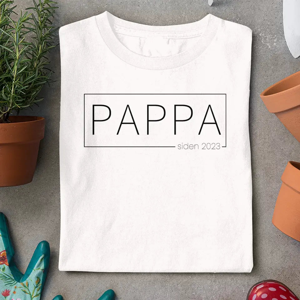 Personlig Minimalisme t-skjorte til Pappa | Tilpasse gave til Far | Pappa siden