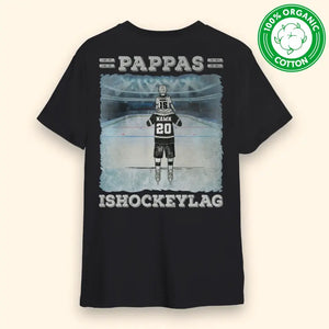 Økologisk t-skjorte til pappa - Pappas ishockeylag