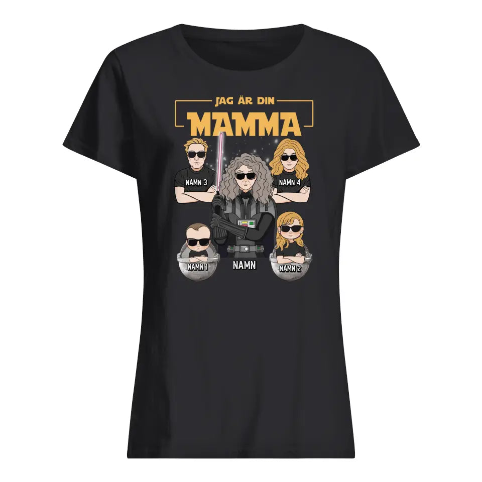 Personlig t-shirt till Mamma | Personlig present till Mor | Jag är din mamma