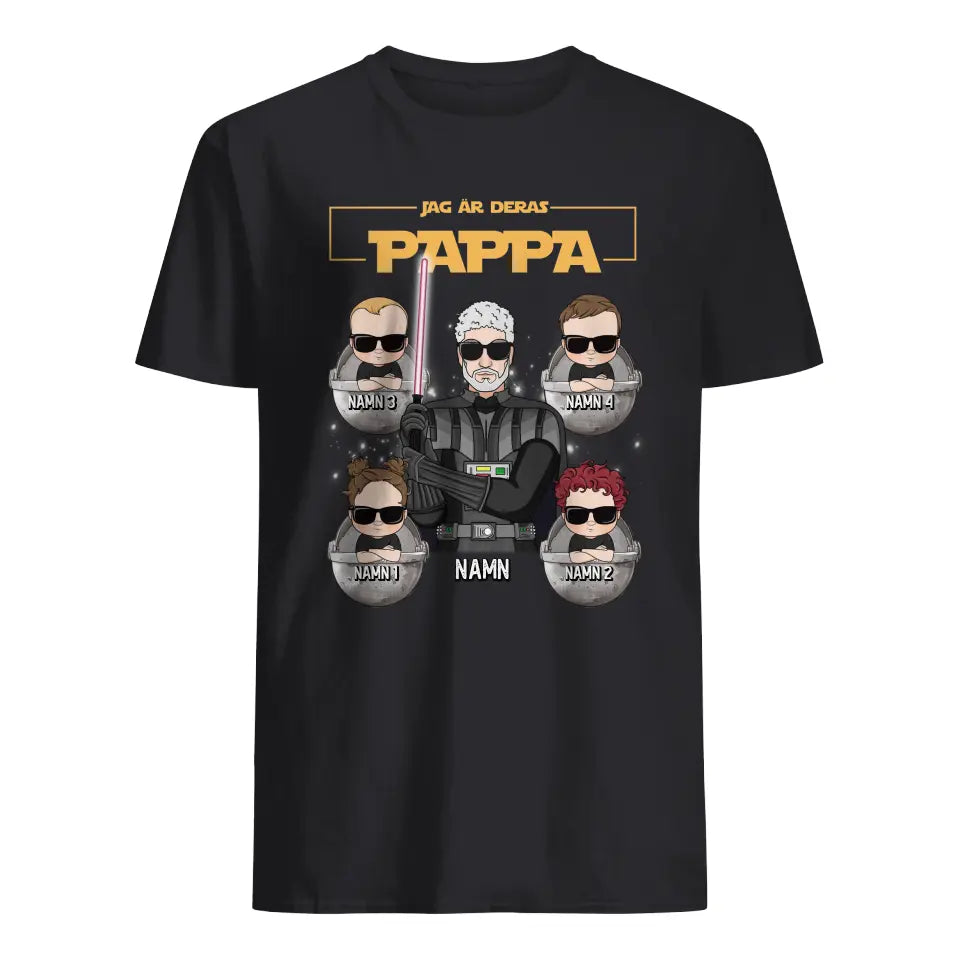 Personlig t-shirt till pappa | Personlig present till far | Jag Är Din Pappa