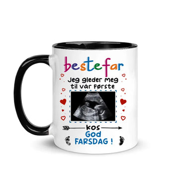 Personlig bedstefar Kopp | Tilpas gave til bedstefar | Jeg glæder mig til vores første måltid. Glædelig fars dag! 
