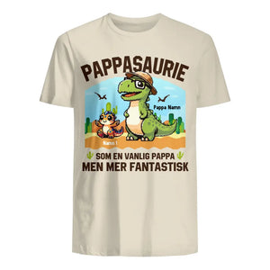 Pixelkonst personlig T-shirt till Pappa | Pappasaurie Fantastisk