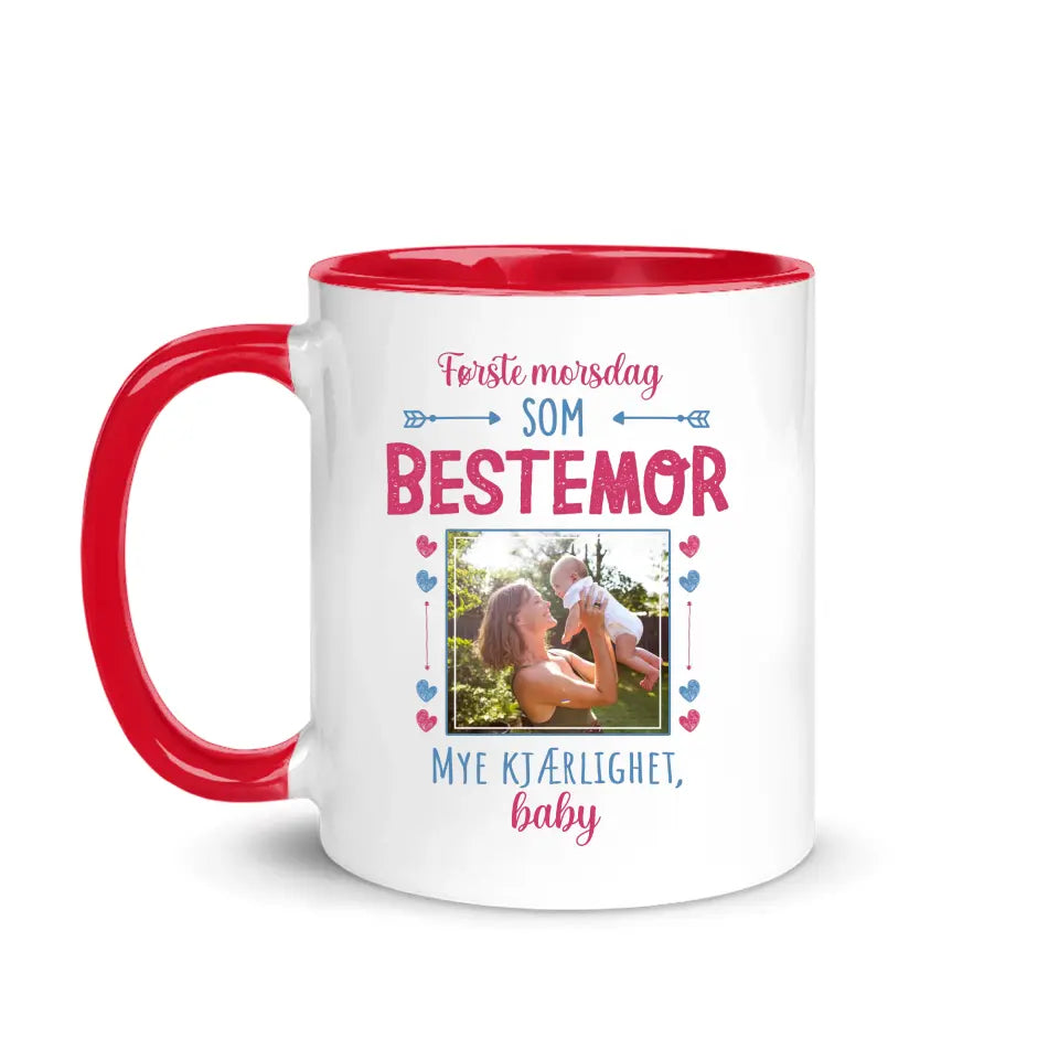 Personlig bedstemorkop | Tilpas gave til bedstemor | Første mors dag som bedstemor