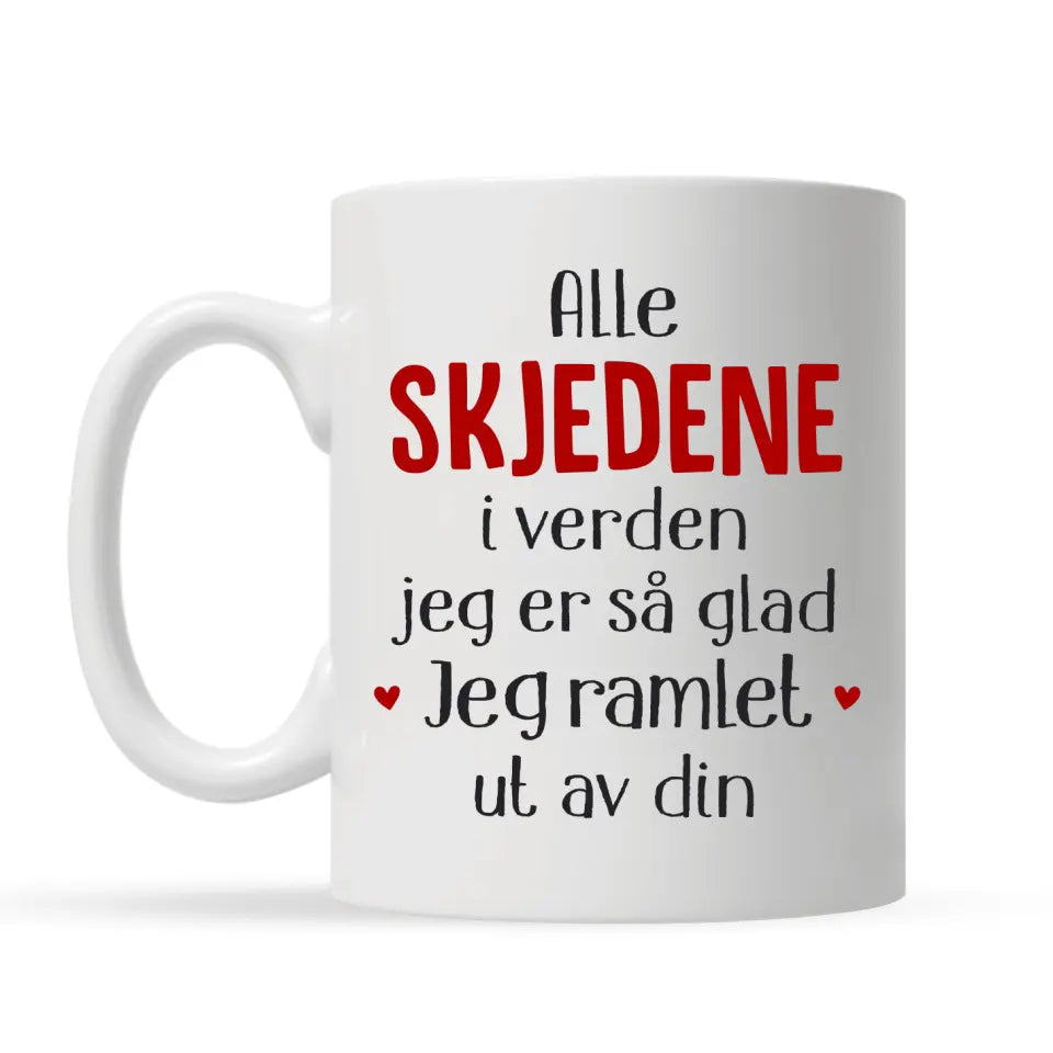 Personlig mamma Kopp | Tilpasse gave til mor | Alle skjedene i verden jeg er så glad