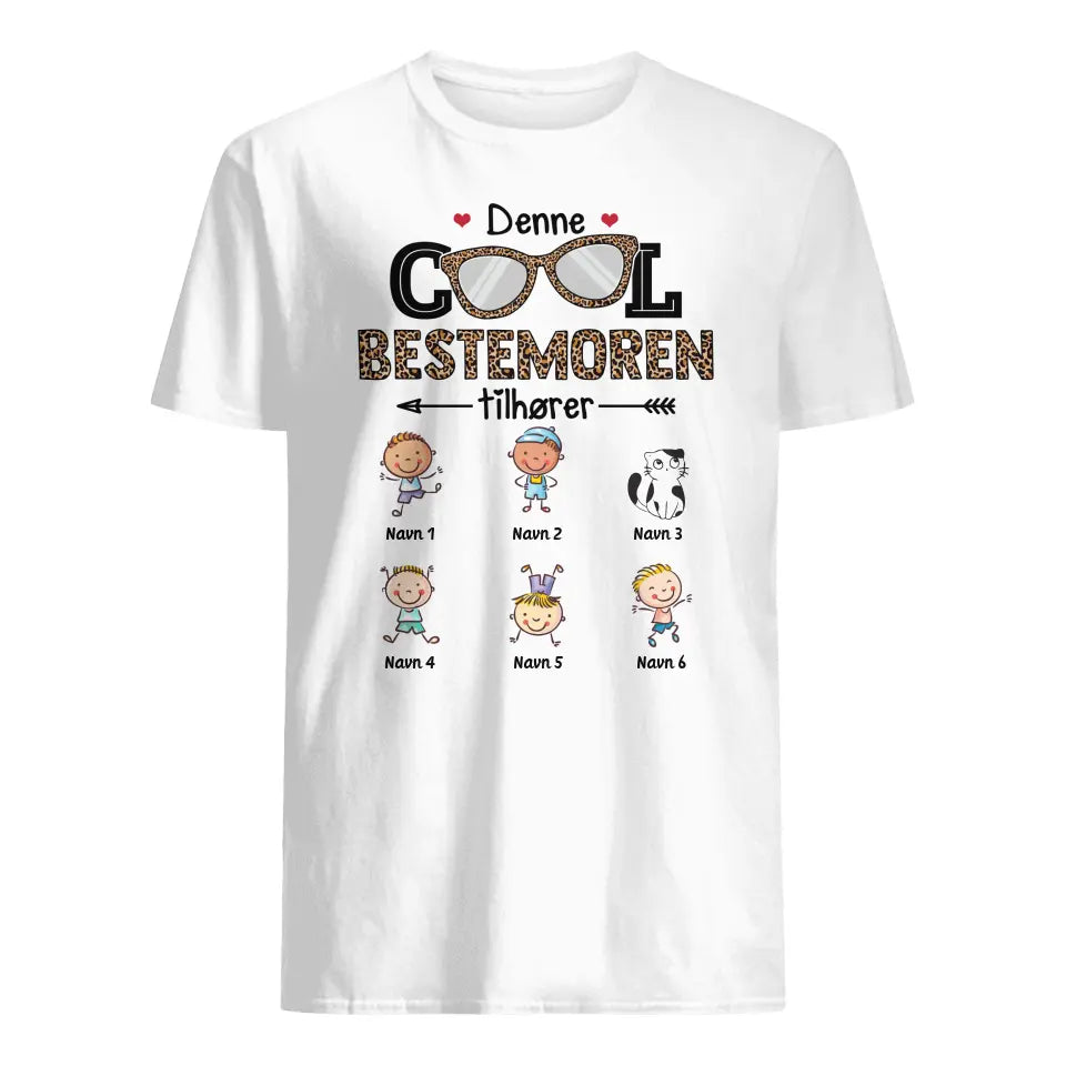 Personlig Bestemoren T skjorte | Tilpasse gave til Bestemoren | Denne Cool Bestemoren