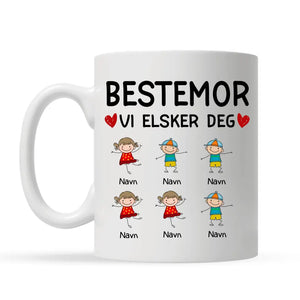 Personlig Bestemor Kopp | Tilpasse gave til Bestemor | Bestemor Vi elsker deg