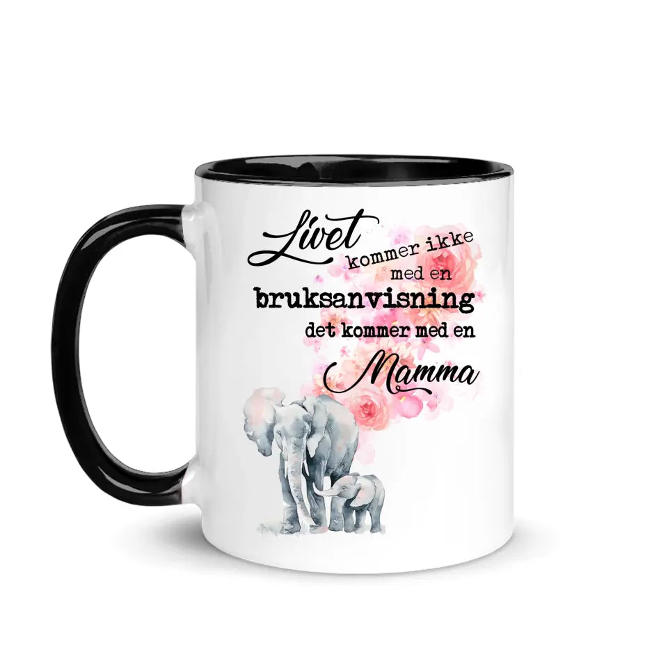 Mamma Kopp | Tilpasse gave til Mor | Livet kommer ikke med en bruksanvisning det kommer med en mamma