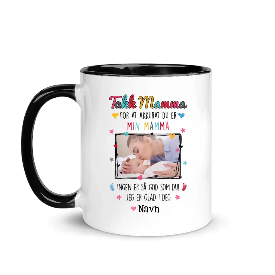 Personlig Nybakt Mother Cup | Tilpasset gave til nybakt mor | Takk mamma for at du er min mor