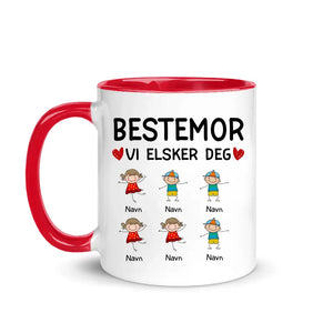 Personlig Bestemor Kopp | Tilpasse gave til Bestemor | Bestemor Vi elsker deg