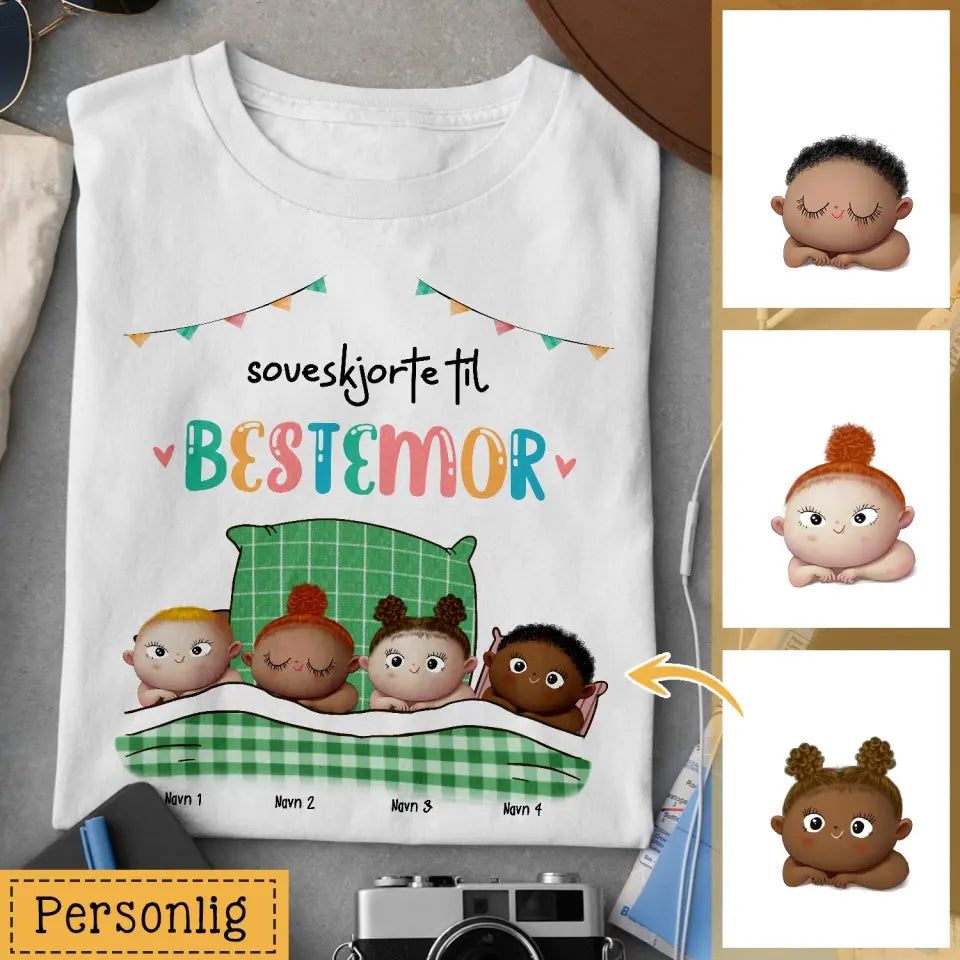 Personlig Mor T skjorte | Tilpasse gave til Bestemor | Soveskjorte til bestemor mor