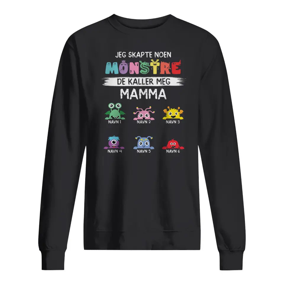 Personlig Mamma T skjorte | Tilpasse gave til Mor | Jeg Skapte Noen Monster De Kaller Meg Mamma