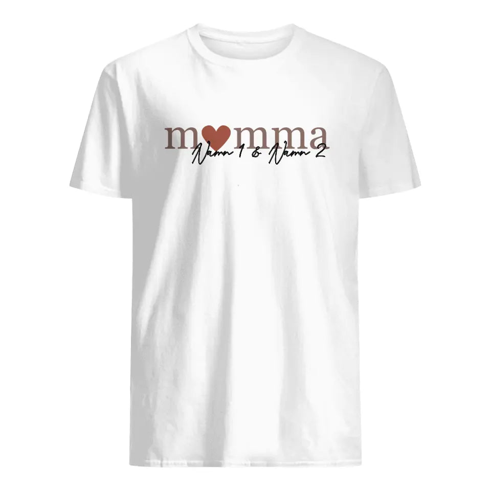 Personlig T-shirt till mamma | Personlig present till mor | Mamma Farmor Mormor