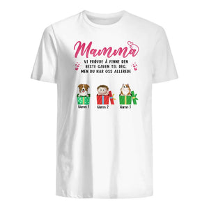 Personlig mamma T-skjorte | Tilpass gave til mor | Vi prøvde å finne den beste gaven til deg