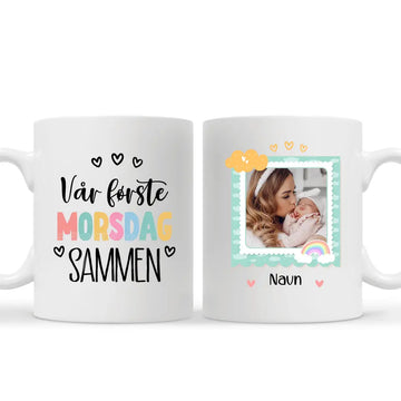 Personlig Nybakt Mother Cup | Tilpasset gave til nybakt mor | Vår første morsdag sammen