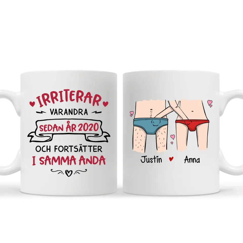 Personlig krus for par | Irritere hverandre ... Og fortsett i samme ånd