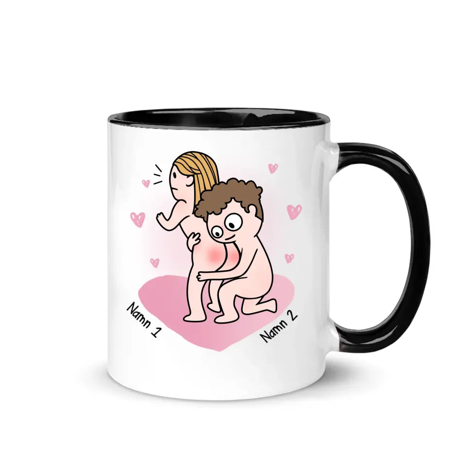 Personlig krus for par | Jeg møtte deg jeg liker deg jeg elsker deg jeg beholder deg