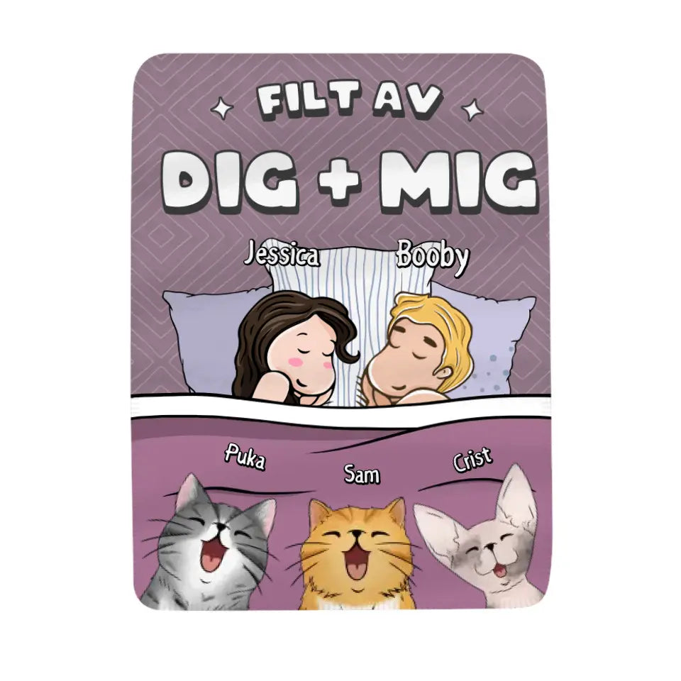 Personlig Filt till Par | Filtet av Dig + Mig