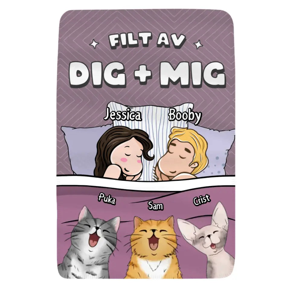 Personlig Filt till Par | Filtet av Dig + Mig