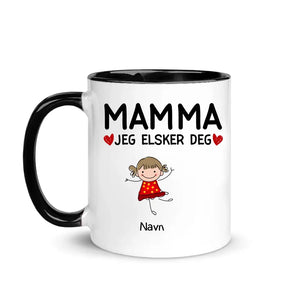 Personlig Mother Cup | Tilpass gave til mamma | Mamma, jeg elsker deg