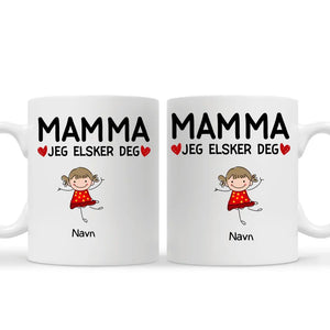 Personlig Mother Cup | Tilpass gave til mamma | Mamma, jeg elsker deg