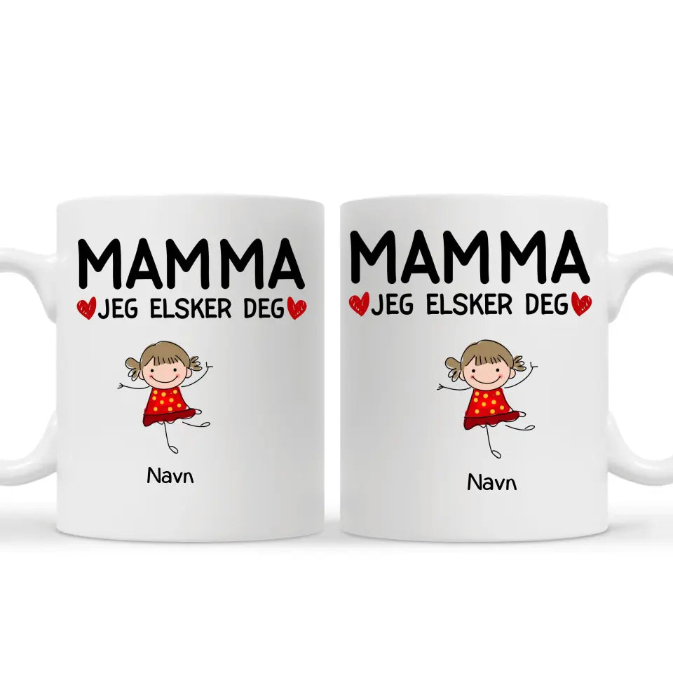 Personlig Mor Kopp | Tilpasse gave til Mamma | Mamma Jeg elsker deg