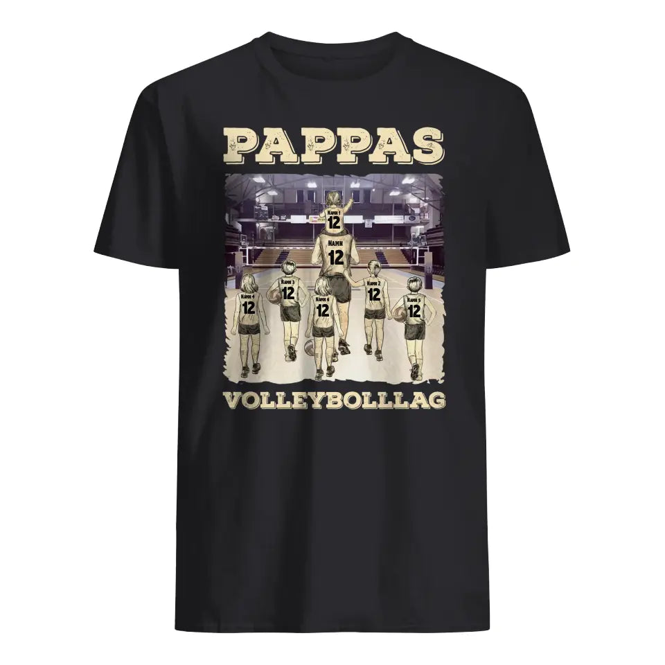 Personlig t-shirt till pappa | Personlig present till far | Pappas volleybolllag