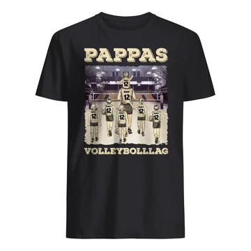 Pappas volleyballag - Personlig T-skjorte til pappa