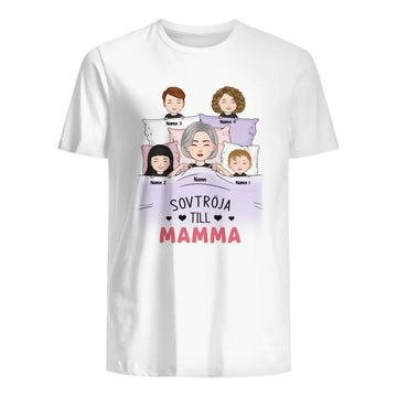 Personlig t-shirt til mor | Nattrøje til mor/bedstemor/bedstemor