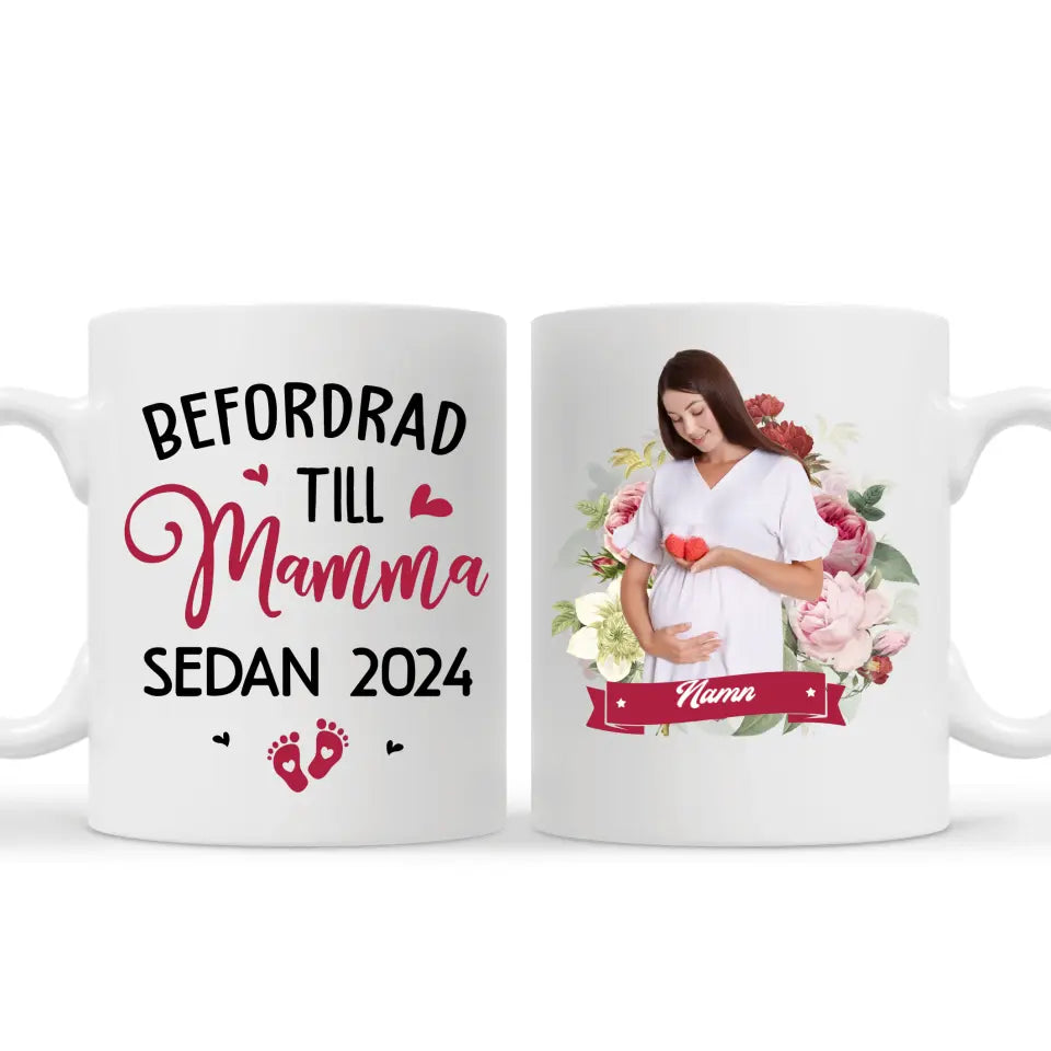 Personlig krus til mamma | Forfremmet til mamma-bilde