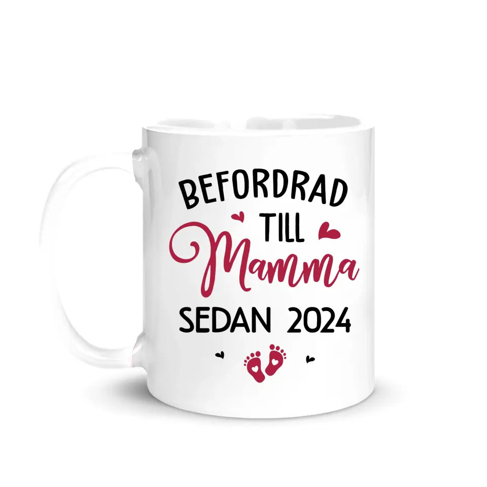 Personlig krus til mamma | Forfremmet til mamma-bilde