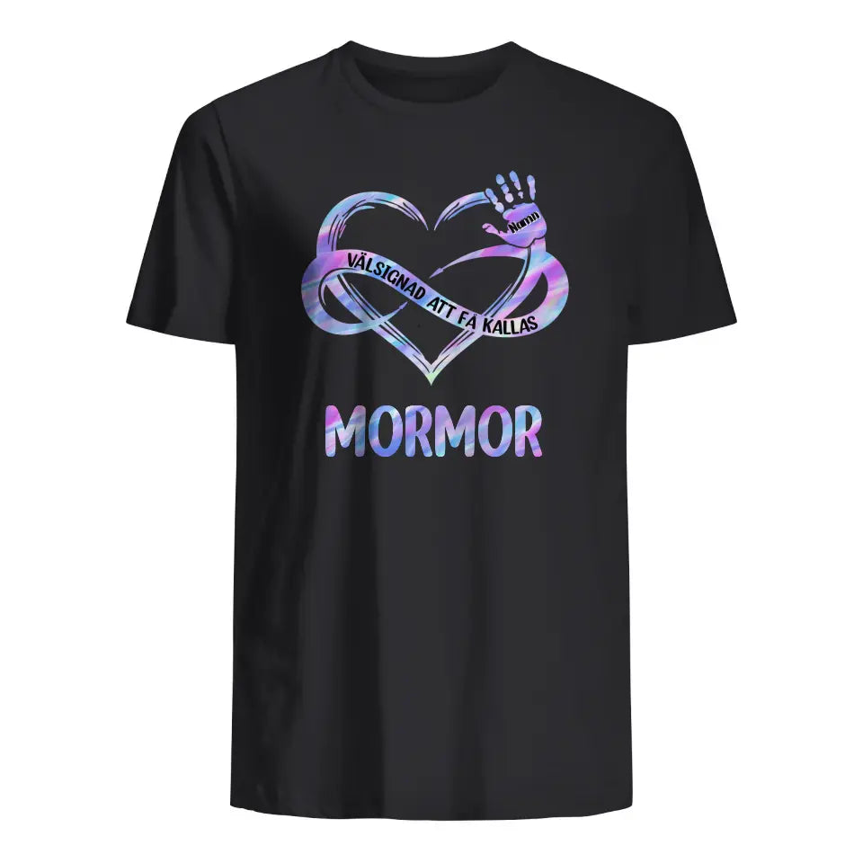 Personlig t-shirt til bedstemor | Personlig gave til bedstemor | Velsignet med at blive kaldt bedstemor/bedstemor