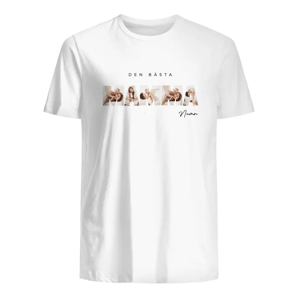 Personlig foto t-shirt för mamma | Den bästa 
mamman