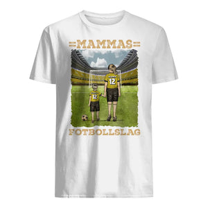 Personlig t-shirt till Mamma | Personlig present till Mor | Mammas Fotbollslag med färg
