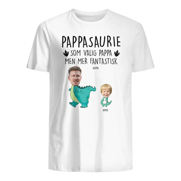 Pappasaurie fantastisk - T-shirt anpassat foto till Pappa