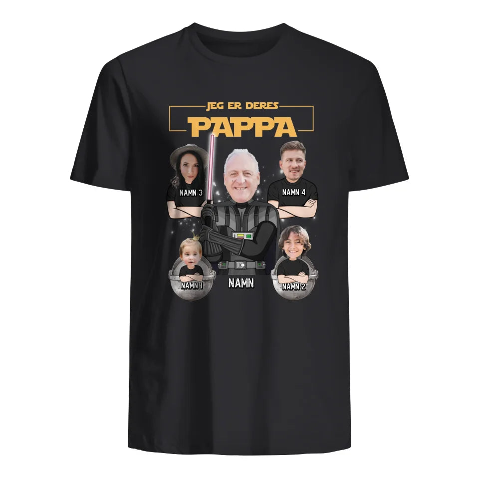 Personlig t-shirt till pappa | Jag Är Din Pappa ansikte anpassa