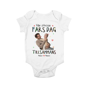 Personlig t-shirt till pappa | Vår första fars dag tillsammans foto