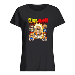 Personlig foto t-shirt för mamma | Super Mamma Dball ver1