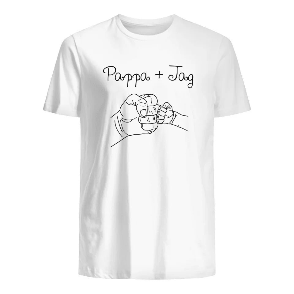 Personlig t-shirt till pappa barn | Första fars dag present | Pappa & jag