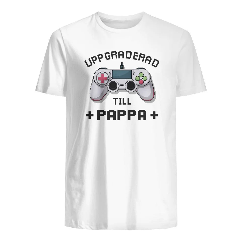 Personlig t-shirt till pappa barn | Första fars dag present | Uppgraderad till pappa