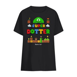 Personlig T-shirt till Familj | Super Mamma Super Papa Super Son Super Dotter