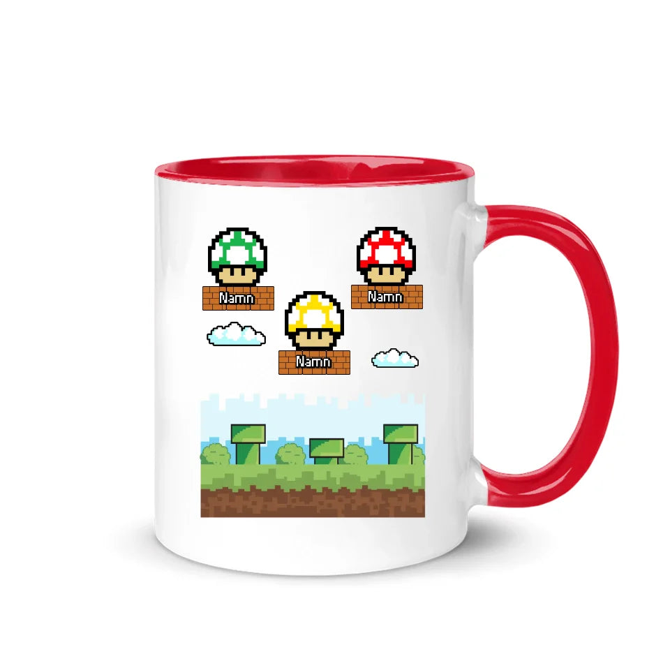 Superpappa nivå 3 komplett – personlig krus til far