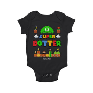 Personlig T-shirt till Familj | Super Mamma Super Papa Super Son Super Dotter