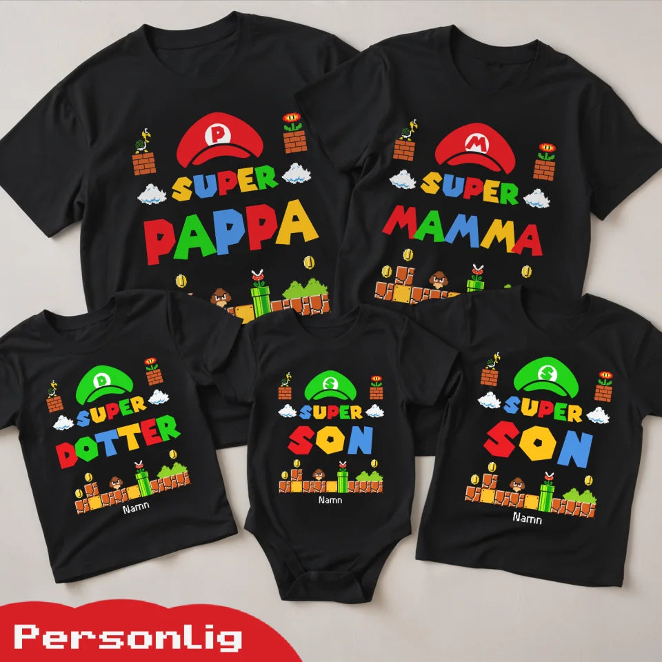 Super Familj - Matchande T-shirt till Familj