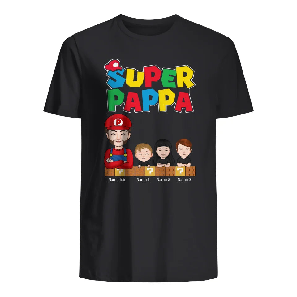 Personlig t-shirt till pappa | Super Pappa hm