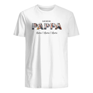 Personlig t-shirt till pappa | Glad Fars dag Pappa foto anpassat