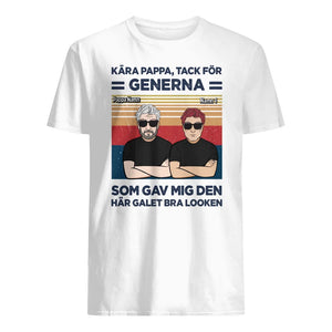 Pappa Tack För Generna - Personlig t-shirt till pappa