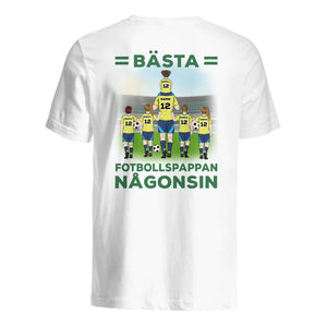 Personlig t-shirt till pappa | Bästa fotbollspappan någonsin